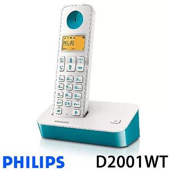 Philips D2001WT 飛利浦 無線電話 - 青綠色.