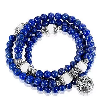 [MGS曼古銀]曼古108系列-多層次青金石手鏈