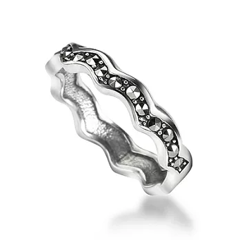 [MGS曼古銀]指尖多米洛系列-波西米亞波紋戒指