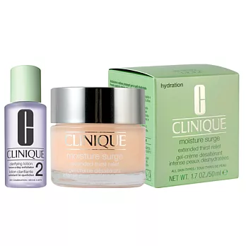 【CLINIQUE倩碧】超水感新一代水磁場保濕凝膠50ml(+三步驟保濕潔膚水2號30ml)