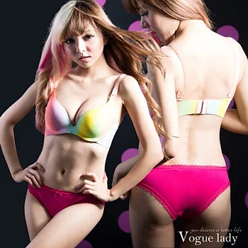 【Vogue Lady】素色高叉三角褲(桃)FREE桃