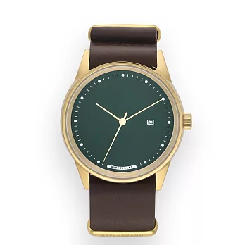 HYPERGRAND - MAVERICK OAK BROWN LEATHER 冷鋼系列 - 橡樹棕皮革手錶 (拋光金)