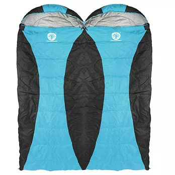 Tree Walker 可拼接信封睡袋(超值2入左/右)-藍/紅藍左,藍右