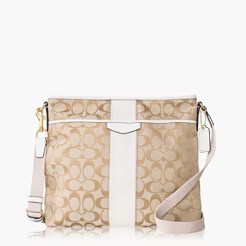 COACH 經典款復刻造型斜肩背包_白色