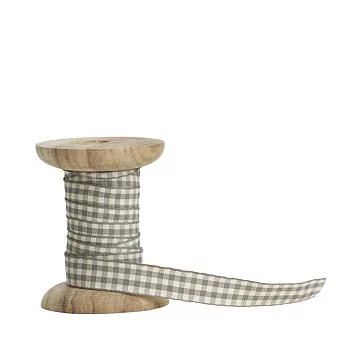 《CNSense》鄉村風情 灰格子緞帶