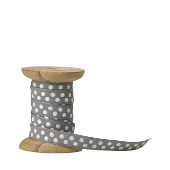 《CNSense》鄉村風情 灰圓點緞帶