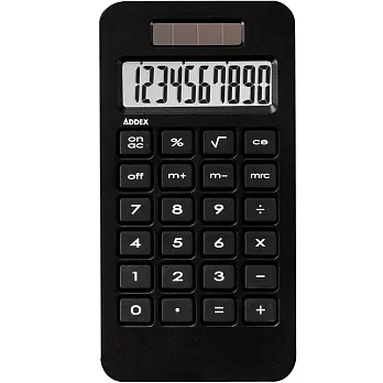 《Addex》Solar 樂活10位計算機(黑)