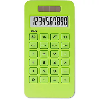 《Addex》Solar 樂活10位計算機(綠)