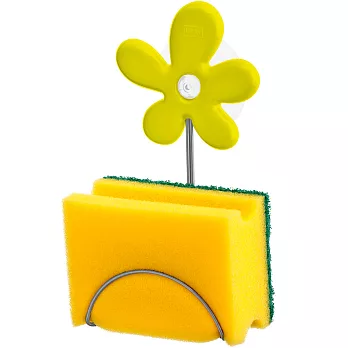 《KOZIOL》April花朵吸盤海綿架(綠)