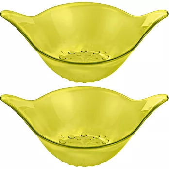 《KOZIOL》Leaf點心輕食碗(透綠XS2入)