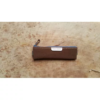 [Mestudio] 麂皮帶狀手札筆袋（適用於B5筆記本/ iPAD)深棕色