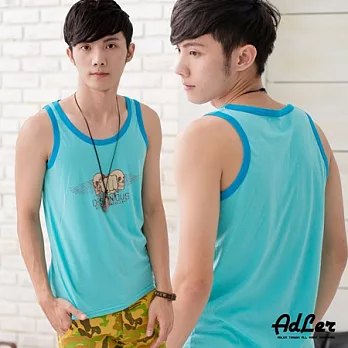 【Kiasma】型男首選印花背心(藍底翅膀)FREE藍底翅膀