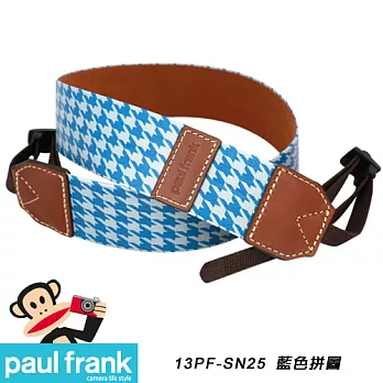 Paul Frank 大嘴猴-時尚相機背帶 DSLR 相機背帶 數位單眼相機背帶-多種造型顏色可選[PF13PF-SN25/藍色拼圖]