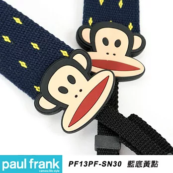 Paul Frank 大嘴猴-時尚相機背帶 DSLR 相機背帶 數位單眼相機背帶-多種造型顏色可選[PF13PF-SN30/藍底黃點]