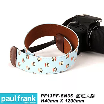 Paul Frank 大嘴猴-時尚相機背帶 DSLR 相機背帶 數位單眼相機背帶-多種造型顏色可選[PF13PF-SN35/藍底大猴]
