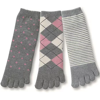 【cecile】襪口不緊繃可愛動物圖紋短襪3雙組A組23-25