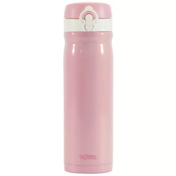 THERMOS膳魔師 歐蕾系列不鏽鋼真空保溫瓶500ml-粉桃歐蕾