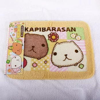 Kapibarasan 水豚君田園系列腳踏墊(草原)