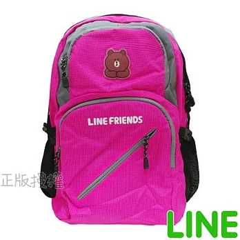 【LINE FRIENDS】㊣版授權 多功能運動護腰後背書包(二色)桃色