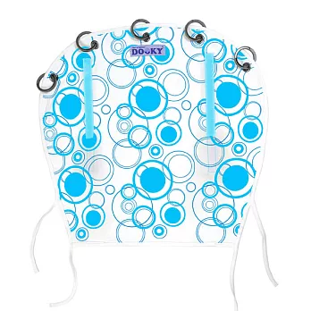 荷蘭Dooky 抗uv萬用推車遮陽罩粉藍圈圈