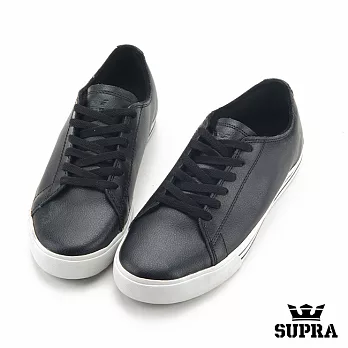 SUPRA 皮質運動休閒鞋款8黑x白