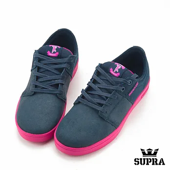 SUPRA 滑板運動休閒板鞋8.5海軍藍x桃