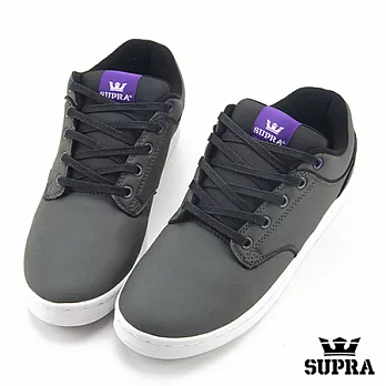SUPRA 滑板運動休閒板鞋8灰x深灰x紫