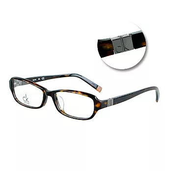Calvin Klein 仿舊復古豹紋光學眼鏡 # 5756A-214-54