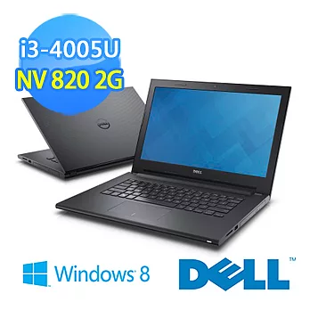 DELL Inspiron 14CR-1328BTW I3第四代 GT820 2G獨顯 (I3-4005U/4G/500G/GT820/DRW/WIN8.1