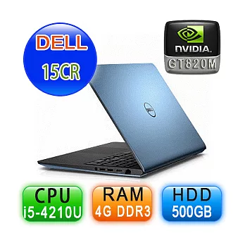 DELL Inspiron 15 3000 15CR-1528LTW (I5-4210U/4G/500G/NV 820-2G/WIN8.1) 藍色