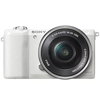 (公司貨) SONY A5100+16-50mm 變焦鏡組-送護照套/白色