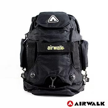 【美國 AIRWALK】哈山族 超級多功能後背大包 - 烈日黃