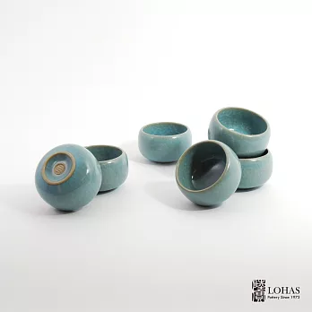 【陸寶】茶韻杯禮無天青冰裂色