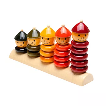 印度 Maya 有機木製玩具益智五塔