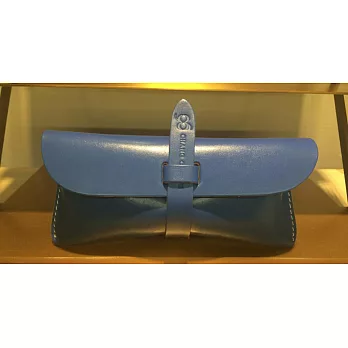 【Chang Chia Yu】名模張珈瑜自創品牌 寶石藍皮帶眼鏡盒