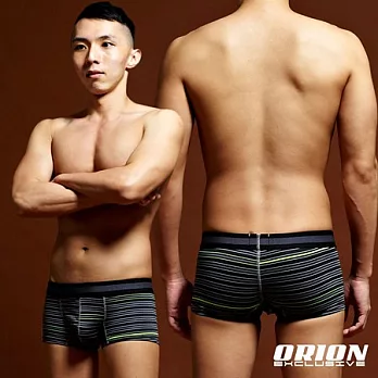 【Kiasma】FUN系列印花平口褲(黑綠條)L黑綠條