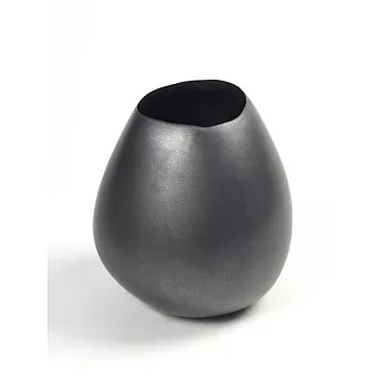 《CNSense》比利時工藝 金屬黑蛋型花器 H20
