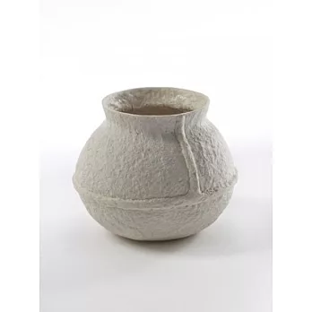 《CNSense》比利時工藝 米白紙漿圓花器