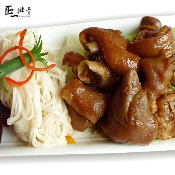 【正一排骨】潤月添福壽【 豬腳Q麵線】豬腳佐筍絲1000g_2份+石碇手工麵線2綑+禮盒