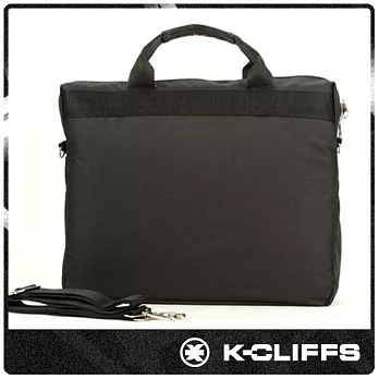 【美國K-CLIFFS】簡單休閒電腦公事包(15吋) 黑