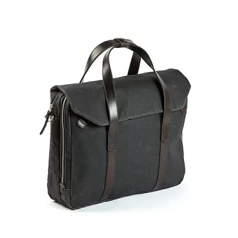 [ Property of ]Wally Briefcase_Coal+Brown/碳黑+深棕色