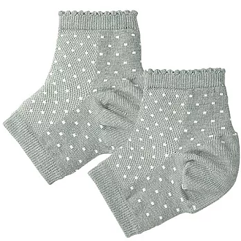 【cecile】日本製腳踝保濕襪套(共2色)灰底白點