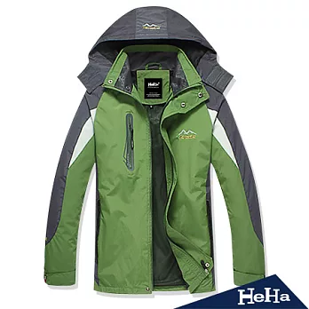 【HeHa】輕便型戶外機能風衣外套(共三色)-2XL(綠色)