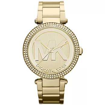 Michael Kors 典雅女伶顯眼都會大錶盤-金
