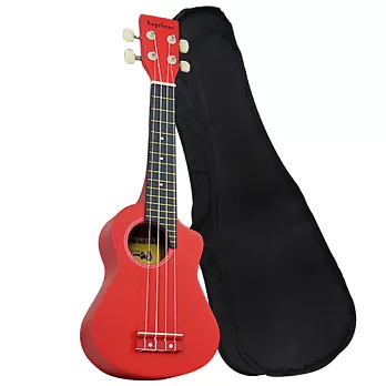 日本品牌 BugsGear 厚桶缺角 烏克麗麗 21吋(紅色) 附原廠琴袋