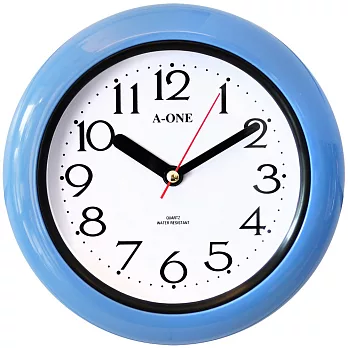 【A-ONE】TG-0561浴室鐘/造型掛鐘/時尚設計擺飾鐘/防水鐘(藍色)