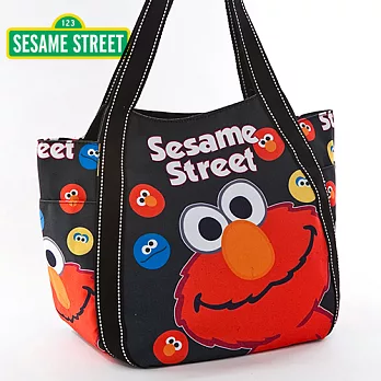 FUNNNY 日本同步銷售 芝麻街 限量款帆布包(大) 翻滾球球