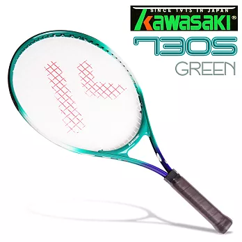 Kawasaki 兒童專用鋁合金網球拍-綠
