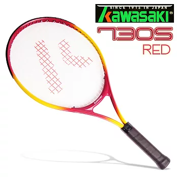Kawasaki 兒童專用鋁合金網球拍-紅