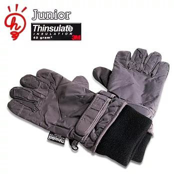 3M Thinsulate材質 兒童防寒柔軟手套(灰)灰